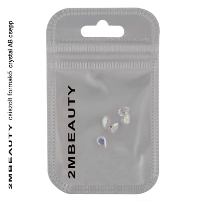 Csiszolt formakő crystal AB csepp