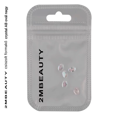 Csiszolt formakő crystal AB ovál nagy