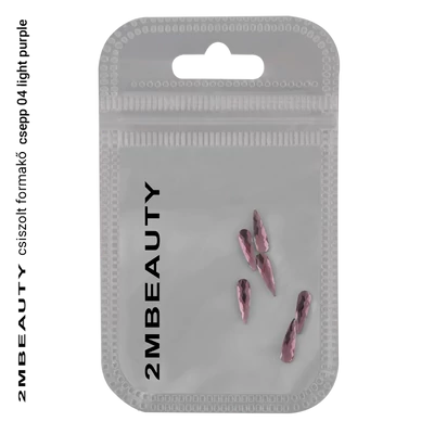 Csiszolt formakő csepp 04 light purple