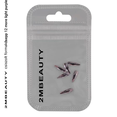 Csiszolt formakő csepp 12 more light purple