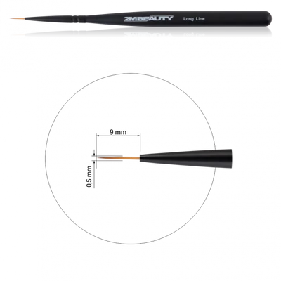 Díszítő Ecset - Long Line (Black Beauty)