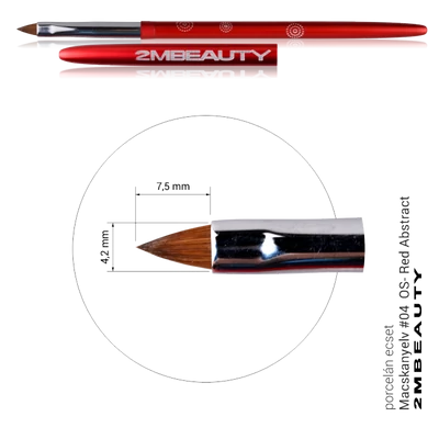 Porcelán ecset - Macskanyelv #04 OS Porcelán ecset - Macskanyelv #04 OS