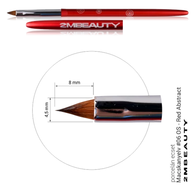 Porcelán ecset - Macskanyelv #06 OS Porcelán ecset - Macskanyelv #06 OS