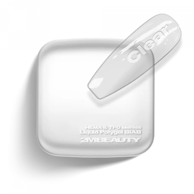 Liquid Polygel BIAB - Clear - HEMA Mentes Ecsetes Építőzselé Liquid Polygel BIAB - Clear - HEMA Mentes Ecsetes Építőzselé