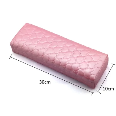 Kéztámasz - Műbőr pink (szivecskés)