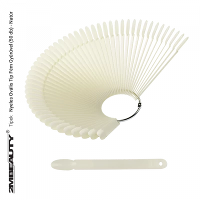 Nyeles ovális tip fém gyűrűvel - natúr (50db) Nyeles ovális tip fém gyűrűvel - natúr (50db)