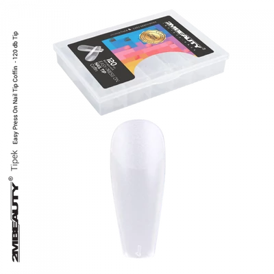 Easy Press On Nail Tip Coffin - 120 db Tip Easy Press On Nail Tip Coffin - 120 db Tip