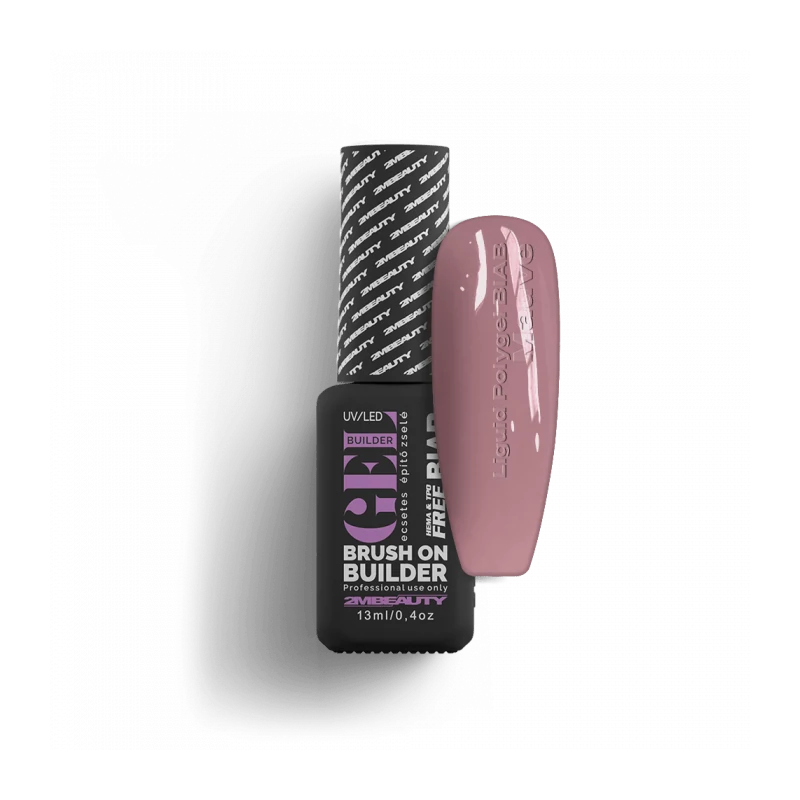 Liquid Polygel BIAB - Mauve - HEMA Mentes Ecsetes Építőzselé