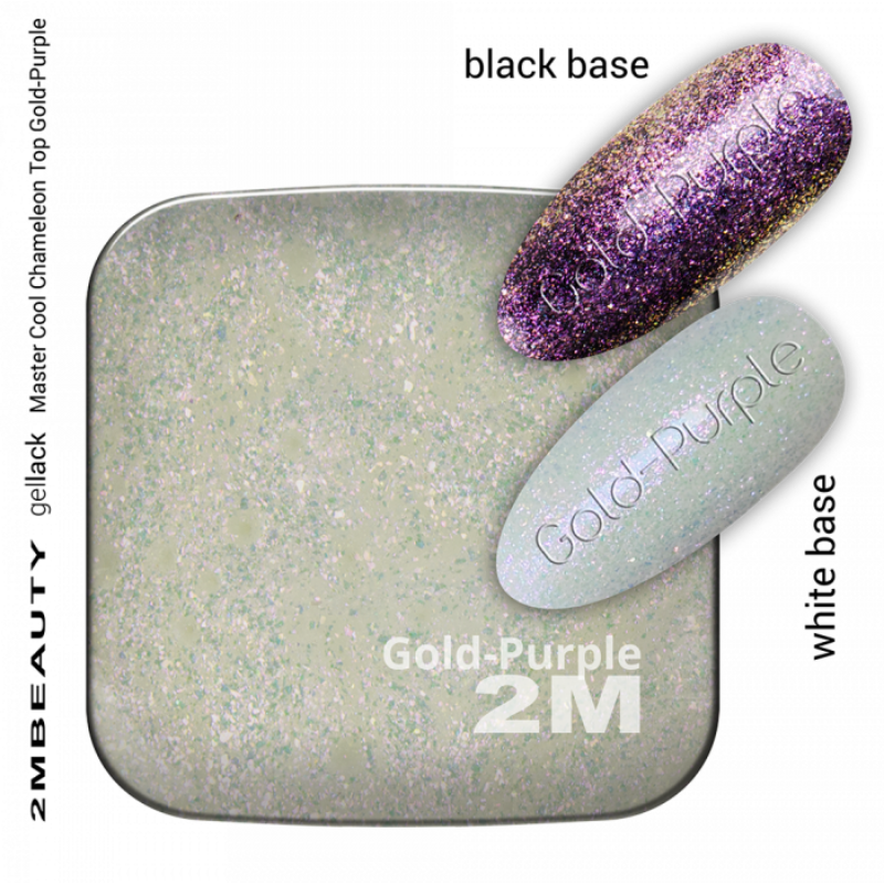 Gel Lack - Master Cool Chameleon Top Gold-Purple