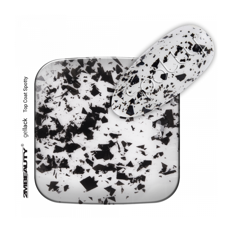 Gel Lack - Top Coat Spotty Black