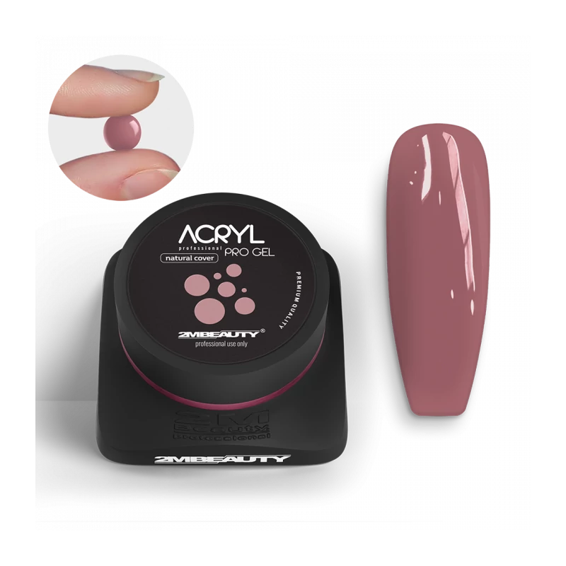 Acryl Pro Gel Natural Cover 50g - Tégelyes