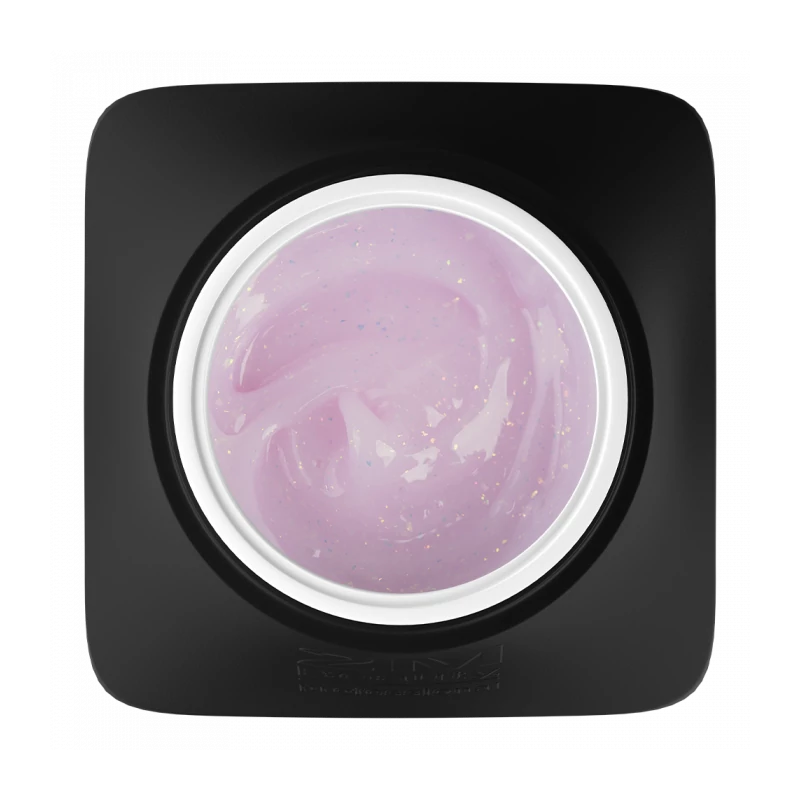 No Filing - Light Purple With Flakes Reszelésmentes Zselé 30g