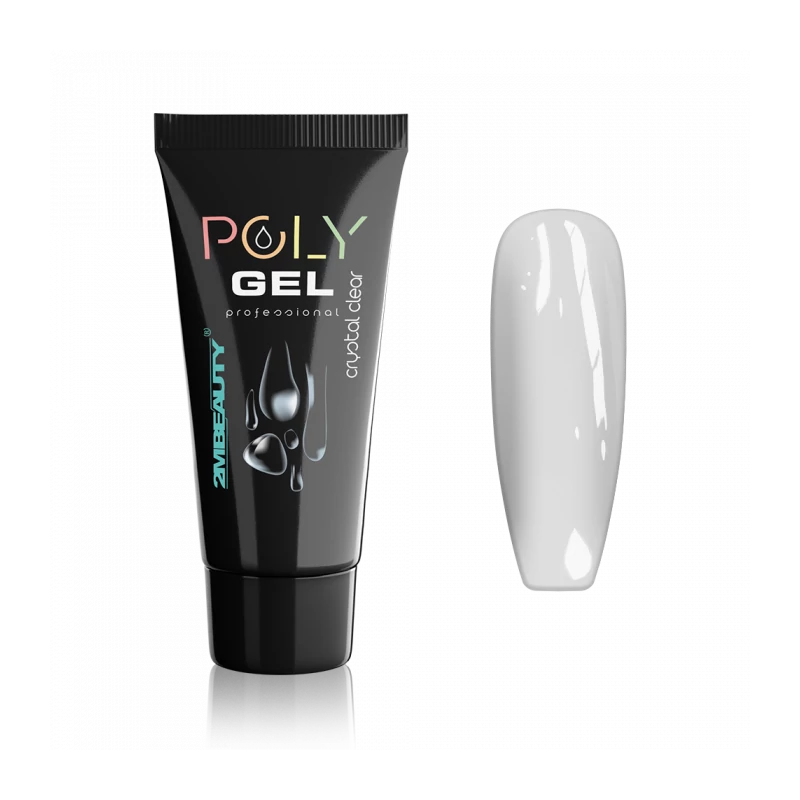 Polygel - Crystal Clear - Kristálytiszta Építőzselé 60g